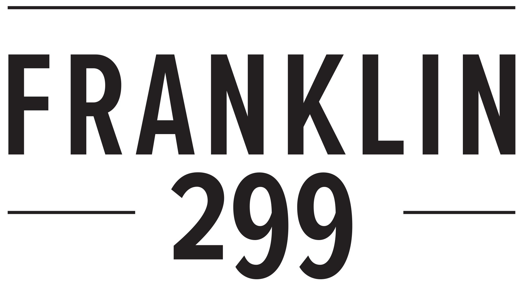 A black and white image with the words Franklin 299.